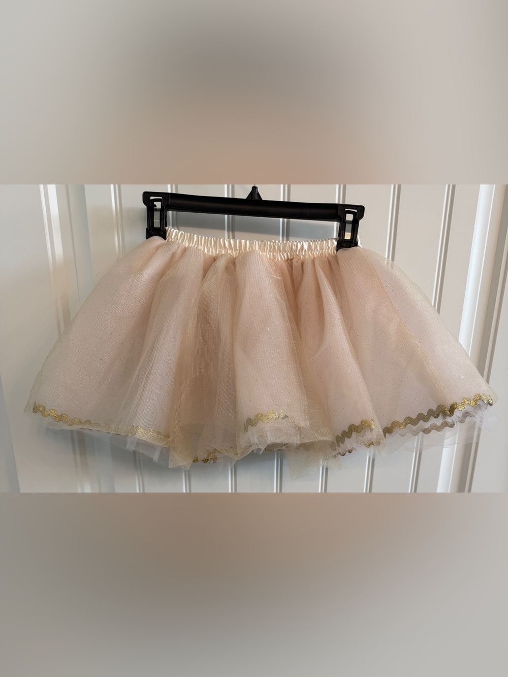 Pottery Barn Kids Tulle Tutu Skirt with Gold Trim one size fits most.